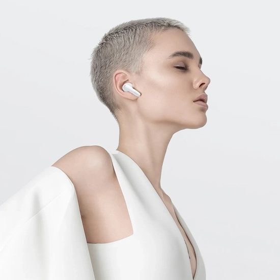 QCY Słuchawki dokanałowe bezprzewodowe T13X ENC IPX5 Bluetooth - białe