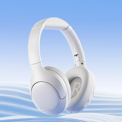 QCY Słuchawki bezprzewodowe nauszne H3 Lite ANC Bluetooth - białe