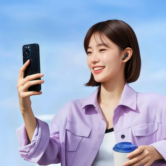 QCY Słuchawki bezprzewodowe dokanałowe MeloBuds N30 ANC Bluetooth IPX4