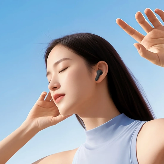 QCY Słuchawki bezprzewodowe dokanałowe MeloBuds N30 ANC Bluetooth IPX4
