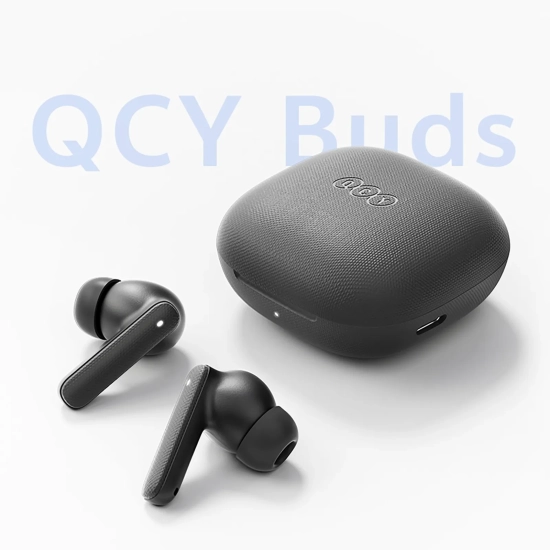 QCY Słuchawki bezprzewodowe dokanałowe Buds TWS IPX4 Bluetooth - szare