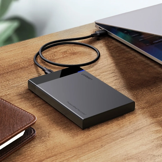 UGREEN Obudowa kieszeń na dysk SATA 2.5'' 6TB USB-C 3.0 czarny
