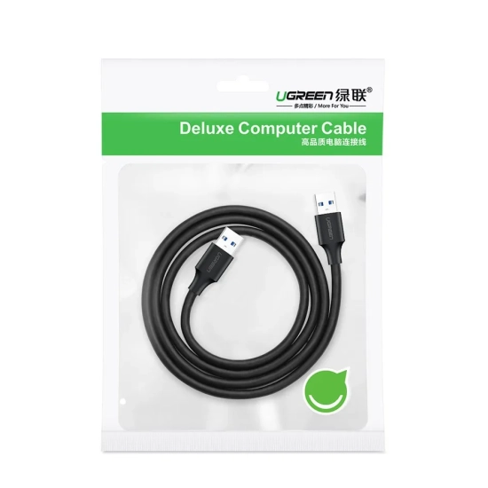 UGREEN Kabel przewód USB - USB 2.0 1m czarny
