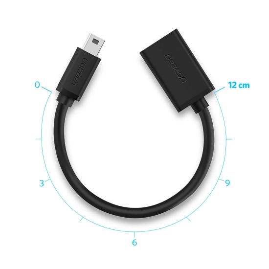 UGREEN Adapter przejściówka mini USB-B (męski) - USB-A (żeński) OTG 10cm