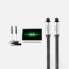 UGREEN Kabel przewód optyczny audio światłowód Toslink SPDIF 1m - szary