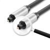 UGREEN Kabel przewód optyczny audio światłowód Toslink SPDIF 1m - szary