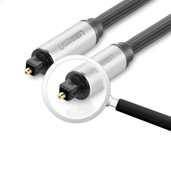 UGREEN Kabel przewód optyczny Toslink SPDIF 3m szary