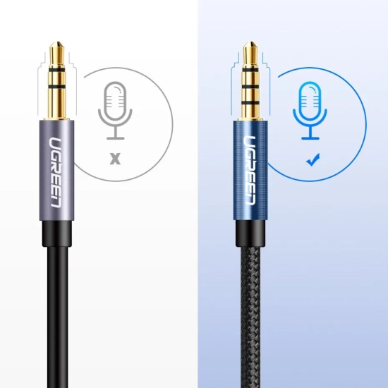 UGREEN Przewód kabel przedłużacz do słuchawek AUX 3.5mm mini jack 1m