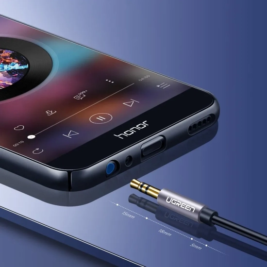 UGREEN Przewód kabel przedłużacz do słuchawek AUX 3.5mm mini jack 1m