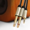 UGREEN Kabel przewód rozdzielacz audio mini jack 3.5 mm - 2x jack 6.35mm