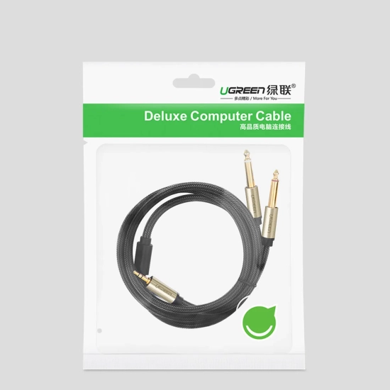 UGREEN Kabel przewód rozdzielacz audio mini jack 3.5 mm - 2x jack 6.35mm
