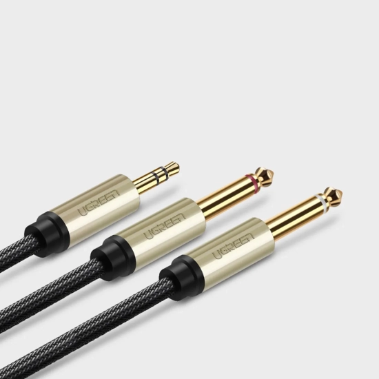 UGREEN Kabel przewód rozdzielacz audio mini jack 3.5 mm - 2x jack 6.35mm