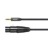 UGREEN Kabel przewód audio 3.5mm mini jack (męski) - XLR (żeński) 1m czarny