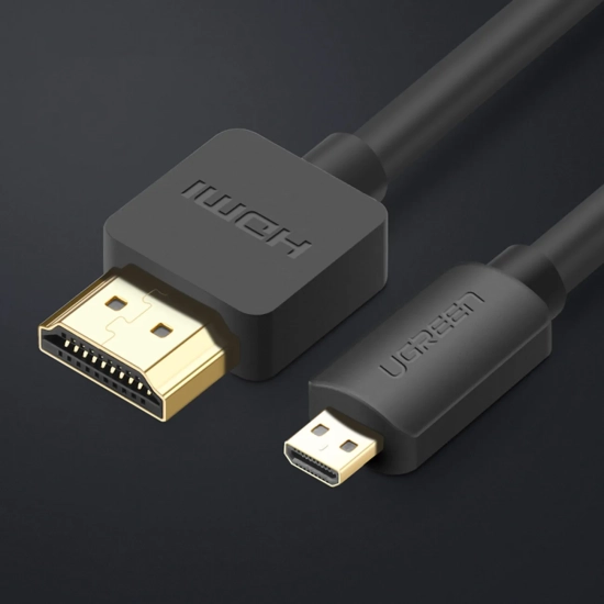 UGREEN Kabel przewód Micro HDMI - HDMI 4K 60Hz 3m czarny