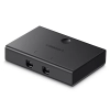 UGREEN Switch adapter przełącznik przejściówka 2x USB-B - USB-A - czarny