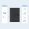 UGREEN Switch adapter przełącznik przejściówka 2x USB-B - USB-A - czarny