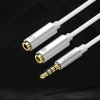 UGREEN Rozdzielacz słuchawkowy 3.5mm mini jack AUX + mikrofon stereo 20cm