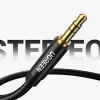 UGREEN Kabel przewód audio AUX wtyczka prosta minijack 3.5 mm 1m czarny