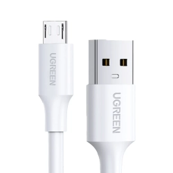 UGREEN Kabel przewód PVC USB0-A - microUSB 480 Mb/s 2m biały