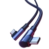 UGREEN Kątowy kabel przewód w oplocie USB-C Quick Charge PD 100W 1m czarny
