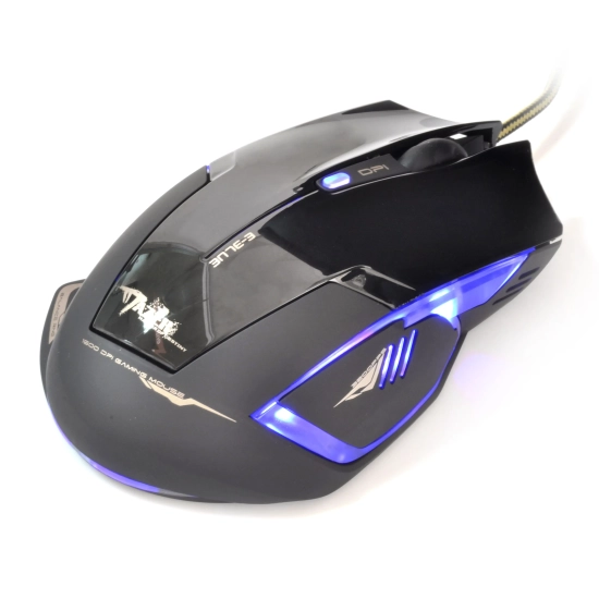Mysz komputerowa E-BLUE Mazer R przewodowa, czarna, 2400 DPI EMS124BK(1)