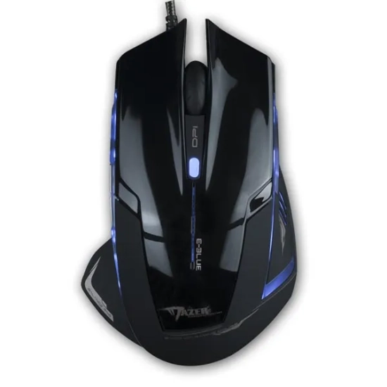 Mysz komputerowa E-BLUE Mazer R przewodowa, czarna, 2400 DPI EMS124BK(1)