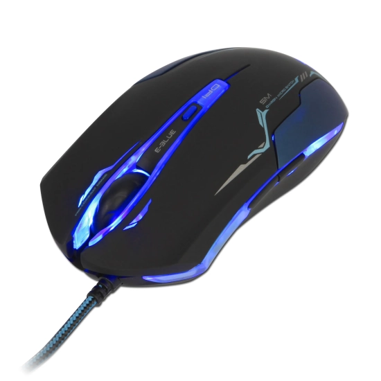 Mysz komputerowa E-BLUE Auroza przewodowa, czarna, 3500 DPI EMS144BK