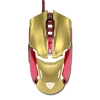 Mysz komputerowa E-BLUE IRON MAN ARMOR EMS610 przewodowa, złota, 4000 DPI