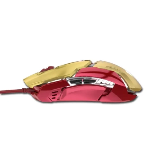 Mysz komputerowa E-BLUE IRON MAN ARMOR EMS610 przewodowa, złota, 4000 DPI