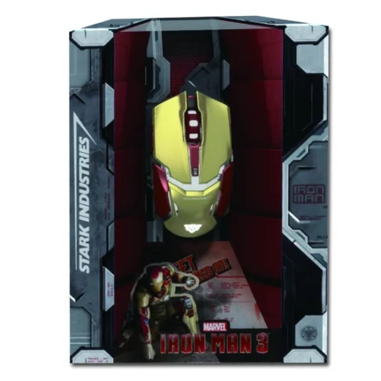 Mysz komputerowa E-BLUE IRON MAN ARMOR EMS610 przewodowa, złota, 4000 DPI