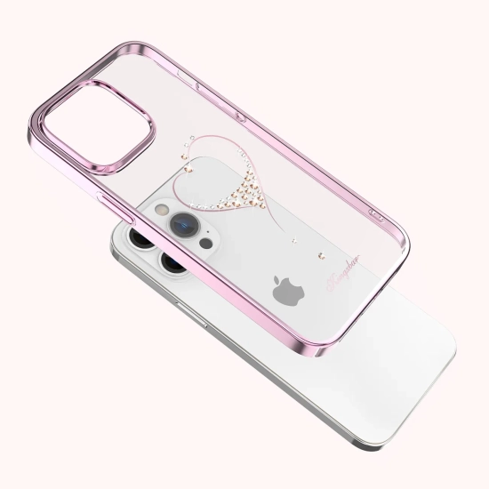 KINGXBAR Etui do telefonu iPhone 14 Plus ozdobione kryształami Wish Series