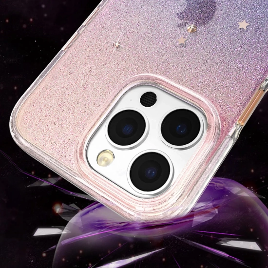 KINGXBAR Etui pokrowiec w gwiazdki iPhone 14 Plus Heart Star Series ZODIAC