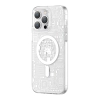 KINGXBAR Magnetyczne etui iPhone 14 Plus MagSafe PQY Geek Series srebrne