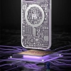 KINGXBAR Magnetyczne etui iPhone 14 Plus MagSafe PQY Geek Series srebrne