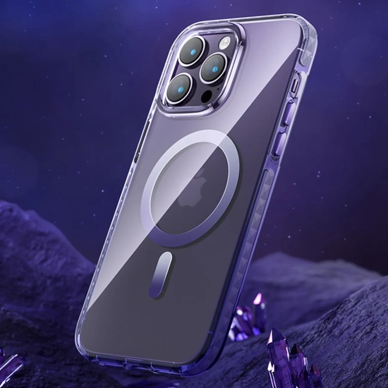 KINGXBAR Magnetyczne etui iPhone 14 Plus MagSafe PQY Ice Crystal Series