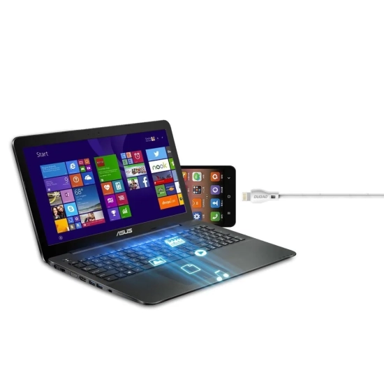 DUDAO Przewód kabel do iPhone USB - Lightning 2.4A 1m biały