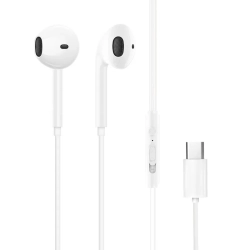 DUDAO Słuchawki douszne X3C ze złączem USB-C biały