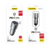 DUDAO Ładowarka samochodowa USB USB-C PD QC 22,5W szary