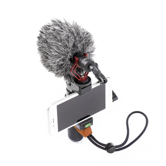 BOYA Mikrofon kierunkowy przewodowy z uchwytem BY-MM1 3.5 mm - zestaw