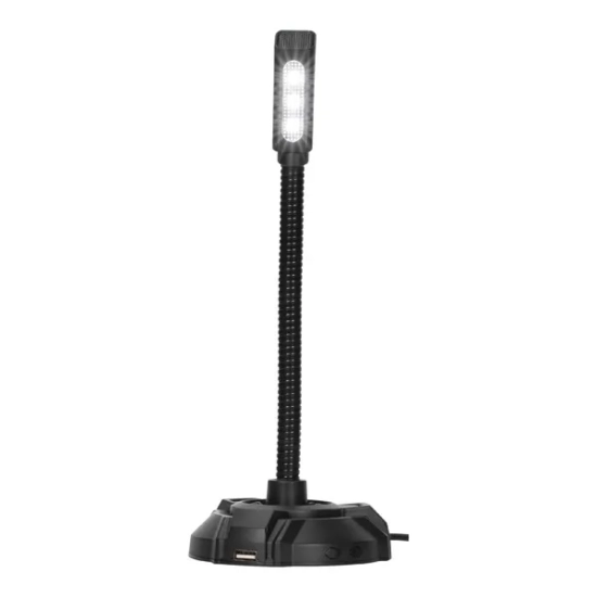 Hub USB HP komputerowy mikrofon, DHP-1100C, czarny, lampka LED 194S1AA