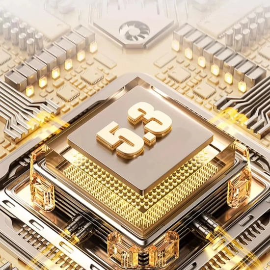 DUDAO Bezprzewodowe nauszne słuchawki Bluetooth 5.3 czarny