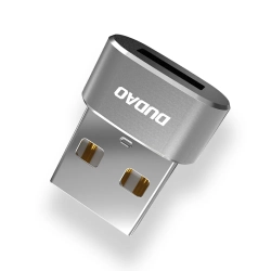 DUDAO Adapter przejściówka ze złącza USB-C na zwykły USB czarny