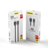 DUDAO Kabel przewód USB - USB Typ C Super Fast Charge 1 m czarny