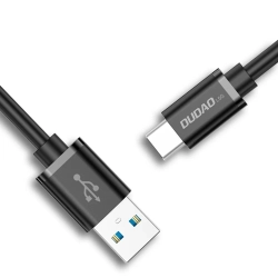 DUDAO Kabel przewód USB - USB Typ C Super Fast Charge 1 m czarny