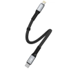 DUDAO Kabel przewód płaski krótki do iPhone USB-C - Lightning L10P PD 20W