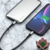 DUDAO Kabel przewód płaski krótki do iPhone USB-C - Lightning L10P PD 20W