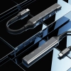 DUDAO Adapter rozdzielacz HUB z gniazda USB-C na 4x USB czarny szary