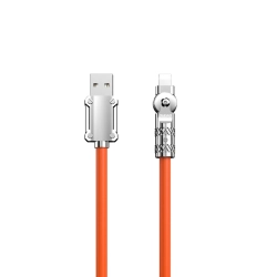 DUDAO Mocny kabel kątowy do iPhone USB-A - Lightning 30W 1m rotacja 180