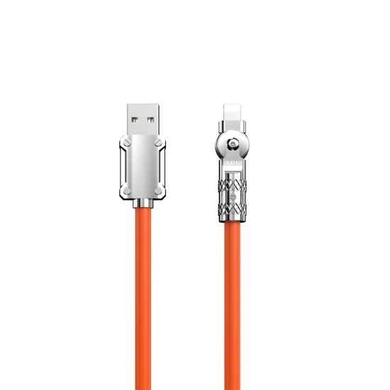 DUDAO Mocny kabel kątowy do iPhone USB-A - Lightning 30W 1m rotacja 180