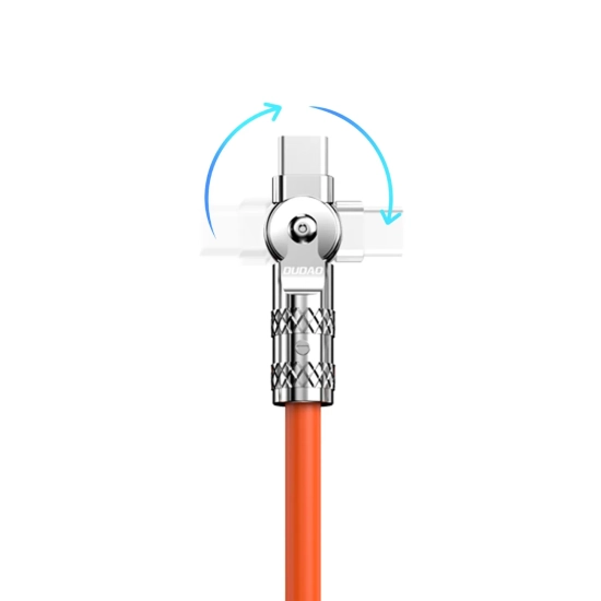 DUDAO Mocny kabel kątowy do iPhone USB-A - Lightning 30W 1m rotacja 180